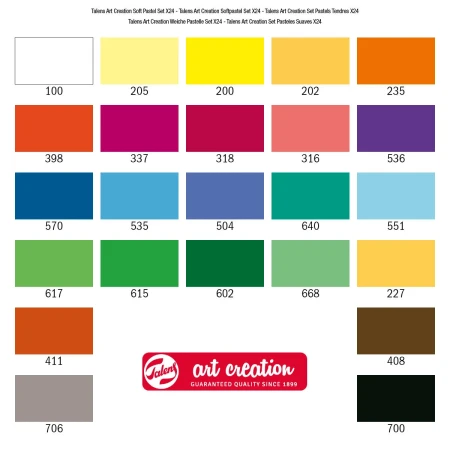 Pastele suche TALENS Art Creation - 24 kolory