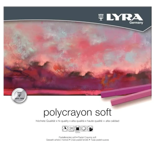 Przejdź do produktu Pastele suche LYRA Polycrayon Soft - 24 kolory