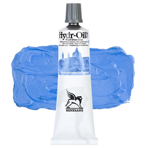 Przejdź do produktu Farba olejna RENESANS Hydr-Oil 60 ml (27 - błękit królewski ciemny)