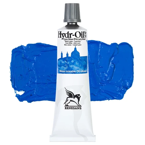 Przejdź do produktu Farba olejna RENESANS Hydr-Oil 60 ml (30 - błękit cyjan)