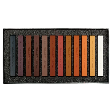 Pastele suche LYRA Brown Tones - odcienie brązu - 12 kolorów