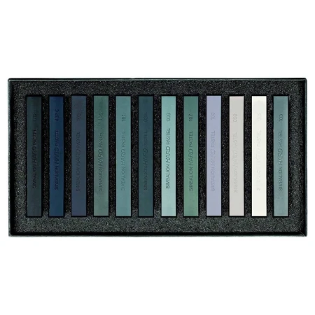 Pastele suche LYRA Grey Tones - odcienie szarości - 12 kolorów