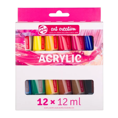 Zestaw farby akrylowych TALENS Art Creation 12 ml - 12 kolorów