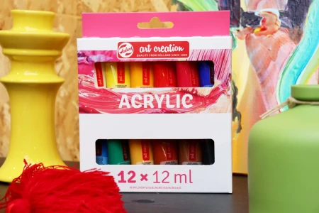 Zestaw farby akrylowych TALENS Art Creation 12 ml - 12 kolorów