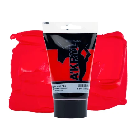 Farba akrylowa RENESANS A'KRYL 100 ml (09 - czerwień błyszcząca)