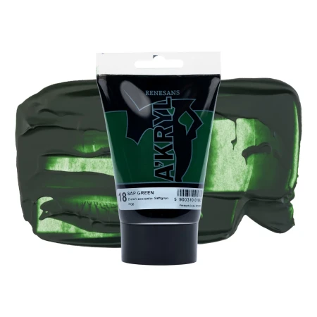 Farba akrylowa RENESANS A'KRYL 100 ml (18 - zieleń soczysta)