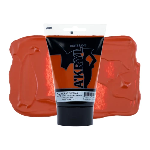 Przejdź do produktu Farba akrylowa RENESANS A'KRYL 100 ml (24 - siena palona)