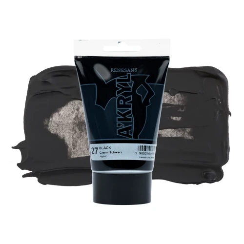 Przejdź do produktu Farba akrylowa RENESANS A'KRYL 100 ml (27 - czerń)