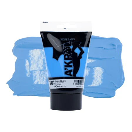 Farba akrylowa RENESANS A'KRYL 100 ml (38 - błękit królewski)