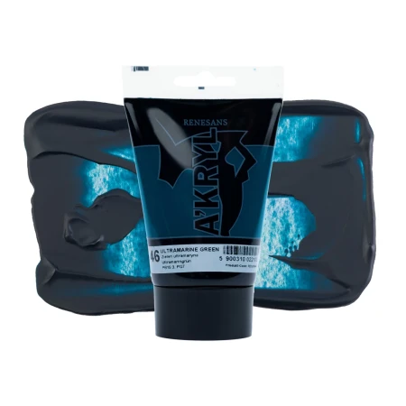 Farba akrylowa RENESANS A'KRYL 100 ml (46 - zieleń ultramaryna)