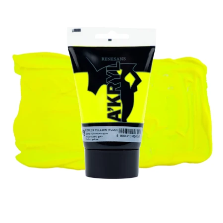 Farba akrylowa RENESANS A'KRYL 100 ml (49 - żółta fluorescencyjna)