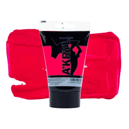Farba akrylowa RENESANS A'KRYL 100 ml (52 - magenta fluorescencyjna)