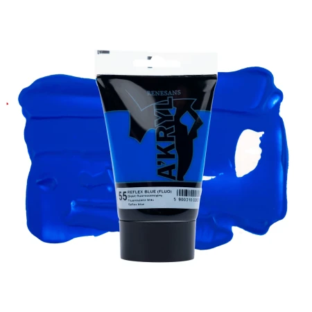 Farba akrylowa RENESANS A'KRYL 100 ml (55 - błękit fluorescencyjny)