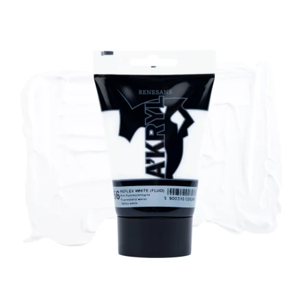 Farba akrylowa RENESANS A'KRYL 100 ml (56 - biel fluorescencyjna)