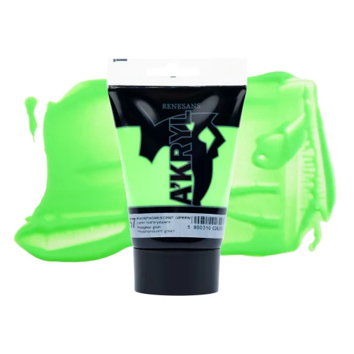 Przejdź do produktu Farba akrylowa RENESANS A'KRYL 100 ml (57 - zieleń fosforyzująca)