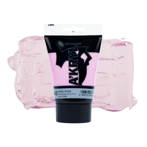 Przejdź do produktu Farba akrylowa RENESANS A'KRYL 100 ml (60 - róż perłowy)