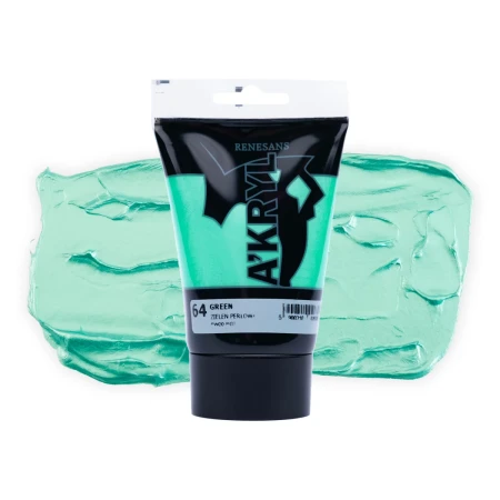 Farba akrylowa RENESANS A'KRYL 100 ml (64 - zieleń perłowa)