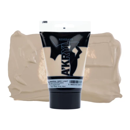 Farba akrylowa RENESANS A'KRYL 100 ml (71 - szary mineralny jasny)