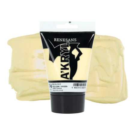 Farba akrylowa RENESANS A'KRYL Bi Colour 100 ml (74 - żółto/zielony)
