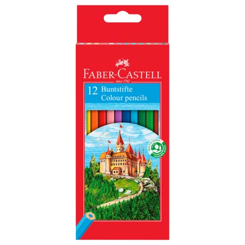 Przejdź do produktu Kredki ołówkowe FABER-CASTELL Zamek - 12 kolorów