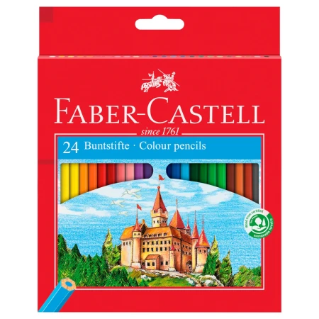Kredki ołówkowe FABER-CASTELL Zamek - 24 kolory