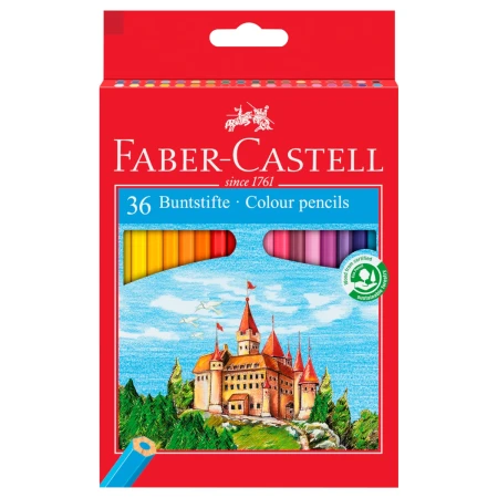 Kredki ołówkowe FABER-CASTELL Zamek - 36 kolorów