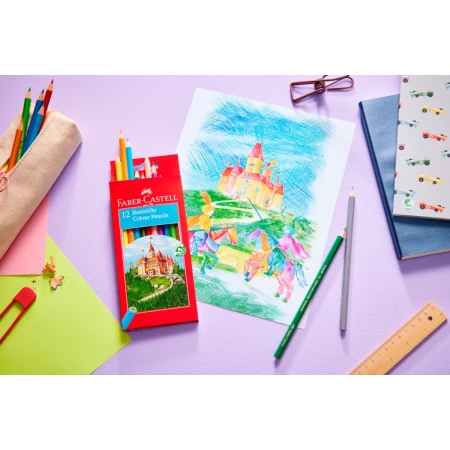 Kredki ołówkowe FABER-CASTELL Zamek - 36 kolorów
