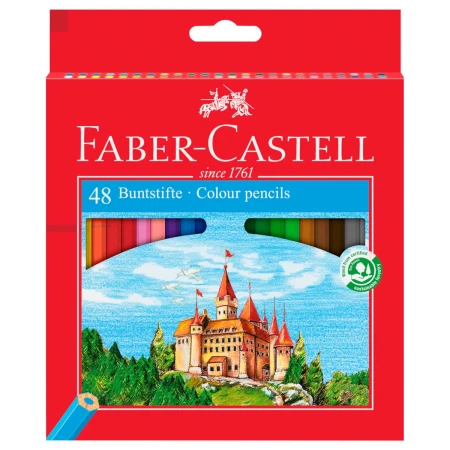 Kredki ołówkowe FABER-CASTELL Zamek - 48 kolorów