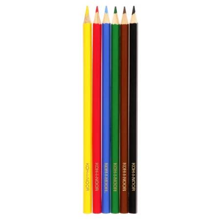Kredki ołówkowe KOH-I-NOOR Szop - 6 kolorów
