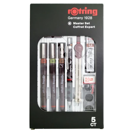 Zestaw rapidografów ROTRING Isograph Master Set - 0,1 / 0,3 / 0,5 mm