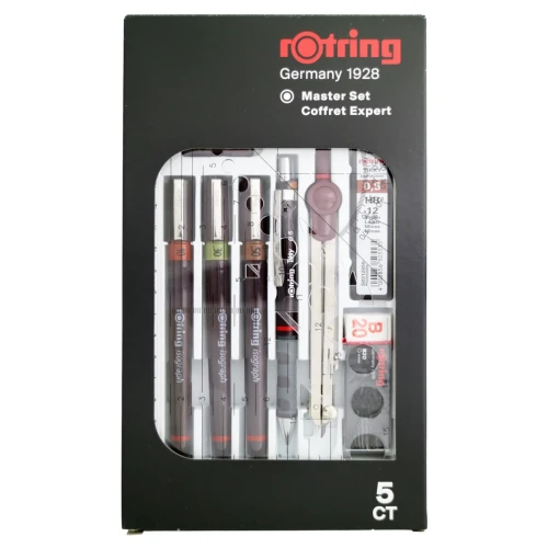 Przejdź do produktu Zestaw rapidografów ROTRING Isograph Master Set - 0,1 / 0,3 / 0,5 mm