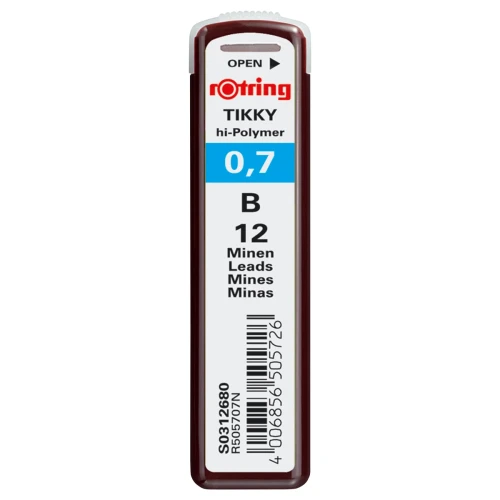 Przejdź do produktu Grafity ROTRING Tikky Hi-Polymer - 0,7 mm - B