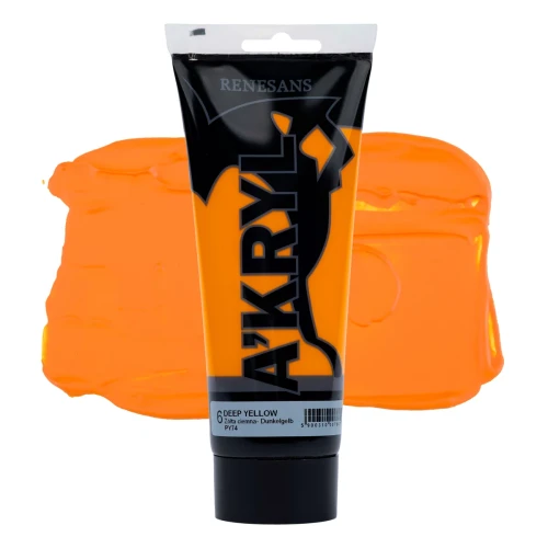 Przejdź do produktu Farba akrylowa RENESANS A'KRYL 200 ml (06 - żółta ciemna)