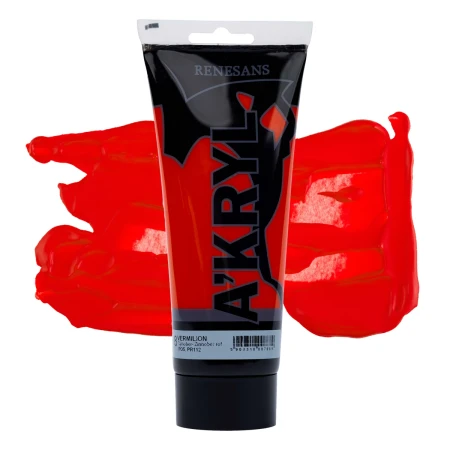 Farba akrylowa RENESANS A'KRYL 200 ml (08 - cynober)