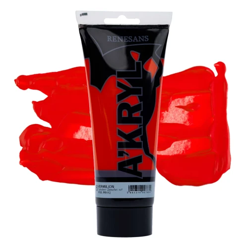 Przejdź do produktu Farba akrylowa RENESANS A'KRYL 200 ml (08 - cynober)