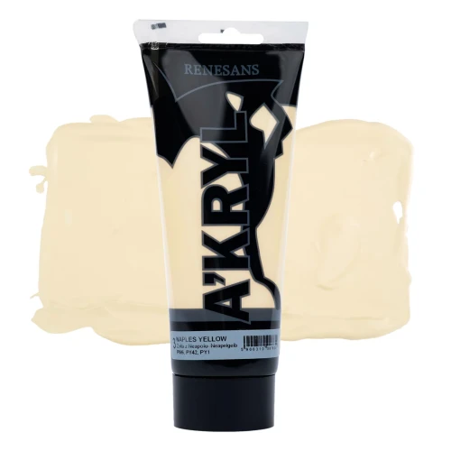 Przejdź do produktu Farba akrylowa RENESANS A'KRYL 200 ml (03 - żółta z Neapolu)