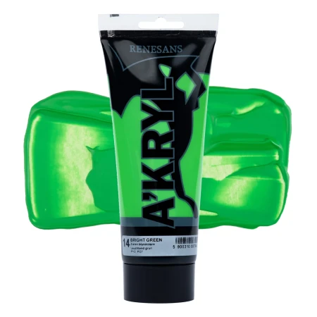 Farba akrylowa RENESANS A'KRYL 200 ml (14 - zieleń błyszcząca)