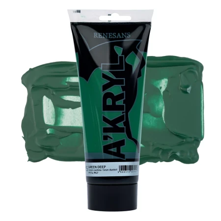 Farba akrylowa RENESANS A'KRYL 200 ml (15 - zieleń ciemna)