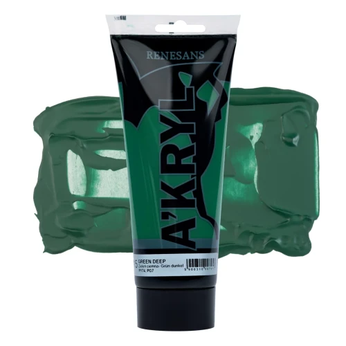 Przejdź do produktu Farba akrylowa RENESANS A'KRYL 200 ml (15 - zieleń ciemna)