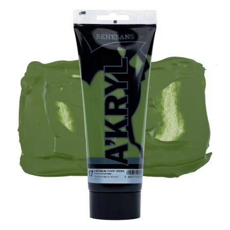 Farba akrylowa RENESANS A'KRYL 200 ml (17 - zieleń chromowa)