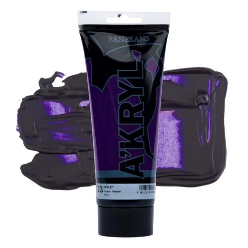 Przejdź do produktu Farba akrylowa RENESANS A'KRYL 200 ml (23 - fiolet)
