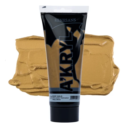 Farba akrylowa RENESANS A'KRYL 200 ml (31 - złoto ciemne)