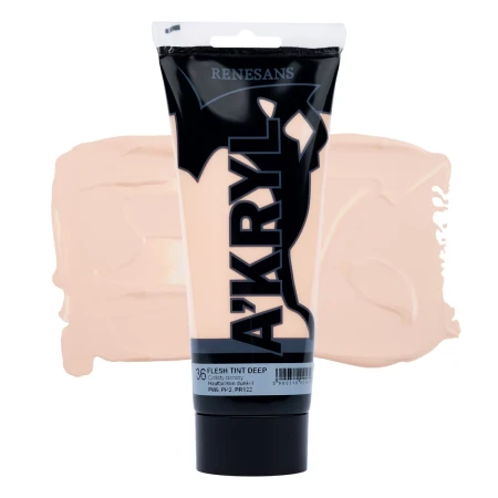 Farba akrylowa RENESANS A'KRYL 200 ml (35 - cielisty jasny)