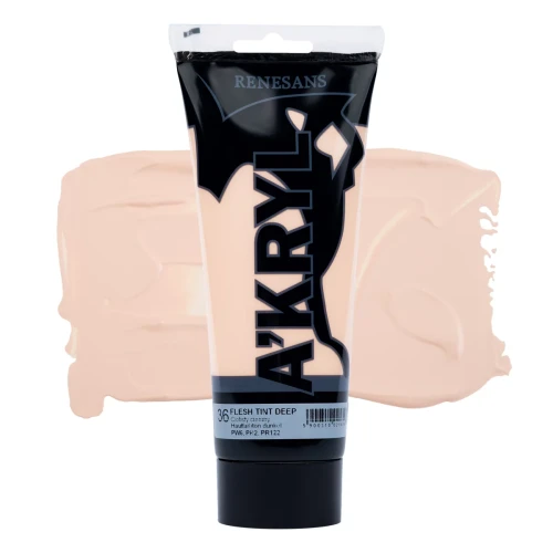 Przejdź do produktu Farba akrylowa RENESANS A'KRYL 200 ml (35 - cielisty jasny)