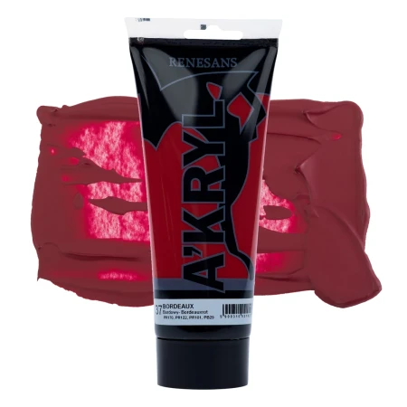 Farba akrylowa RENESANS A'KRYL 200 ml (37 - bordowy)
