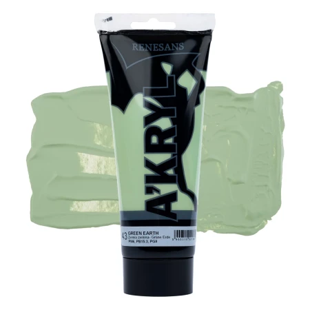 Farba akrylowa RENESANS A'KRYL 200 ml (43 - ziemia zielona)