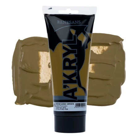Farba akrylowa RENESANS A'KRYL 200 ml (45 - zieleń Renesans)