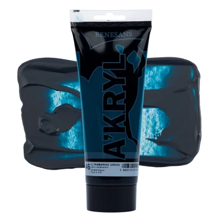 Farba akrylowa RENESANS A'KRYL 200 ml (46 - zieleń ultramaryna)