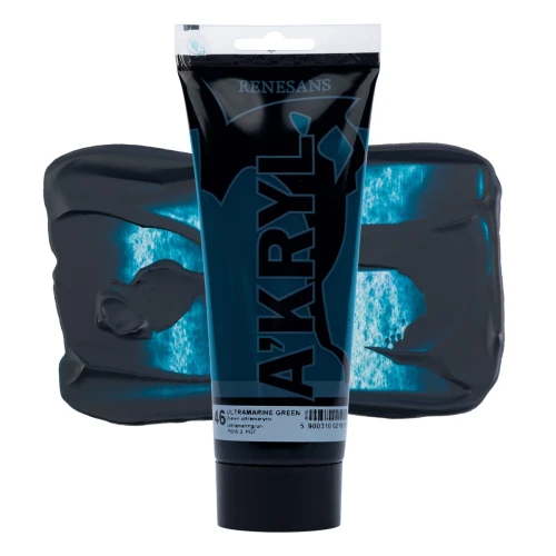 Przejdź do produktu Farba akrylowa RENESANS A'KRYL 200 ml (46 - zieleń ultramaryna)