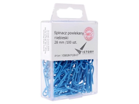 Spinacze VICTORY 28 (niebieskie)